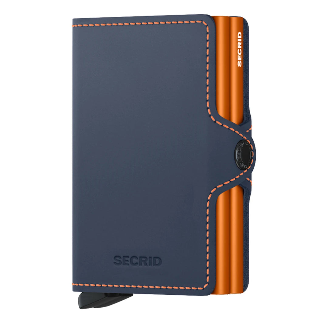 Secrid Twinwallet Matte Nightblue &amp; Orange lompakko