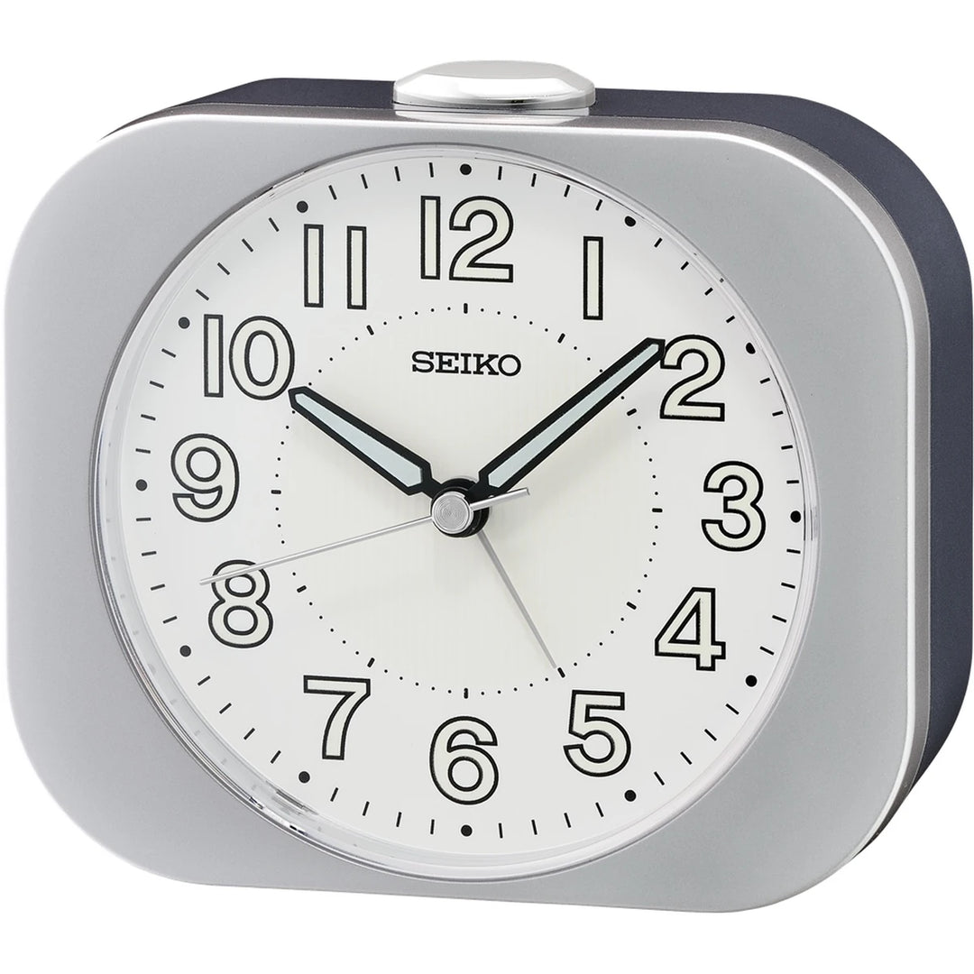 Seiko QHE206S herätyskello hopea