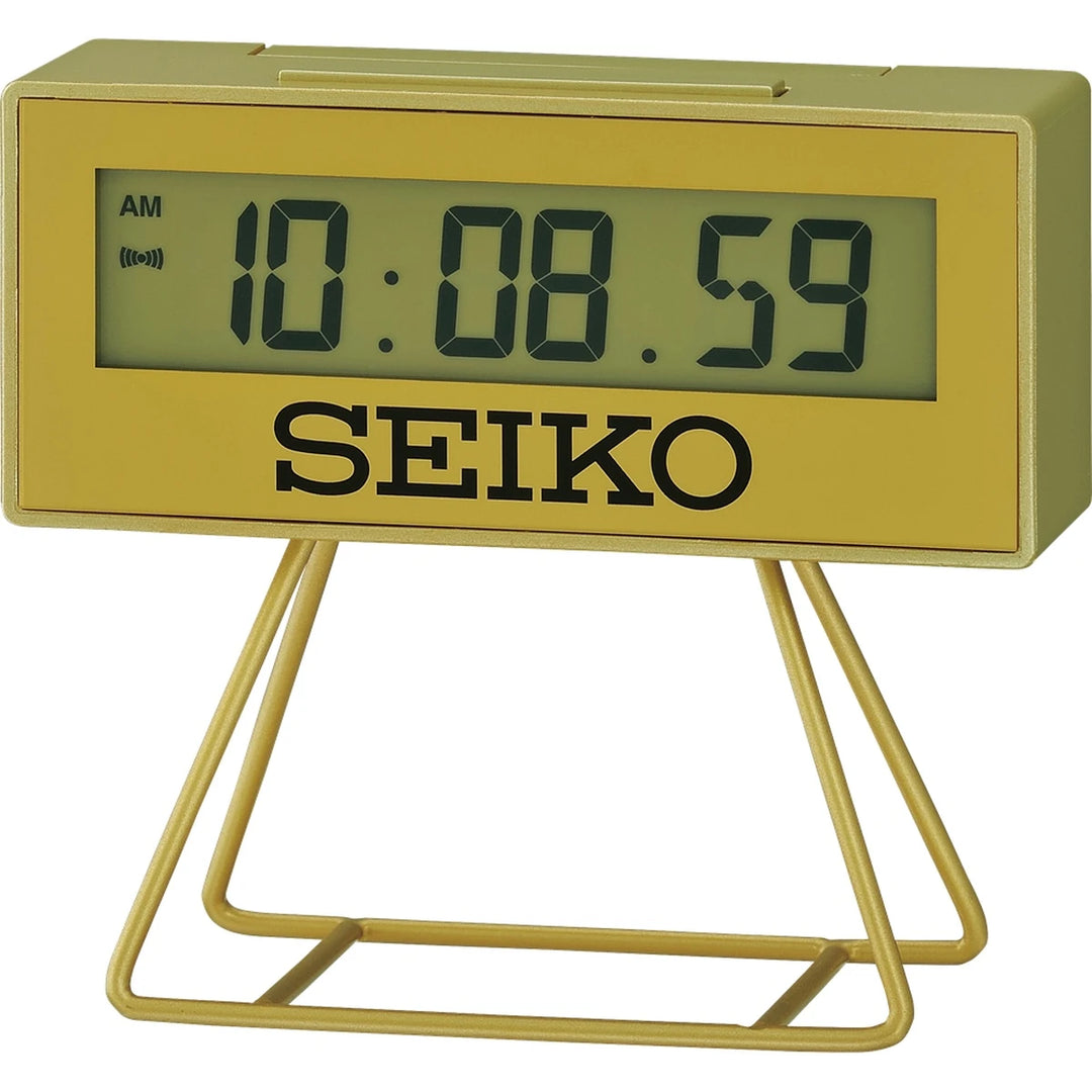 Seiko QHL062G digitaalinen herätyskello keltainen