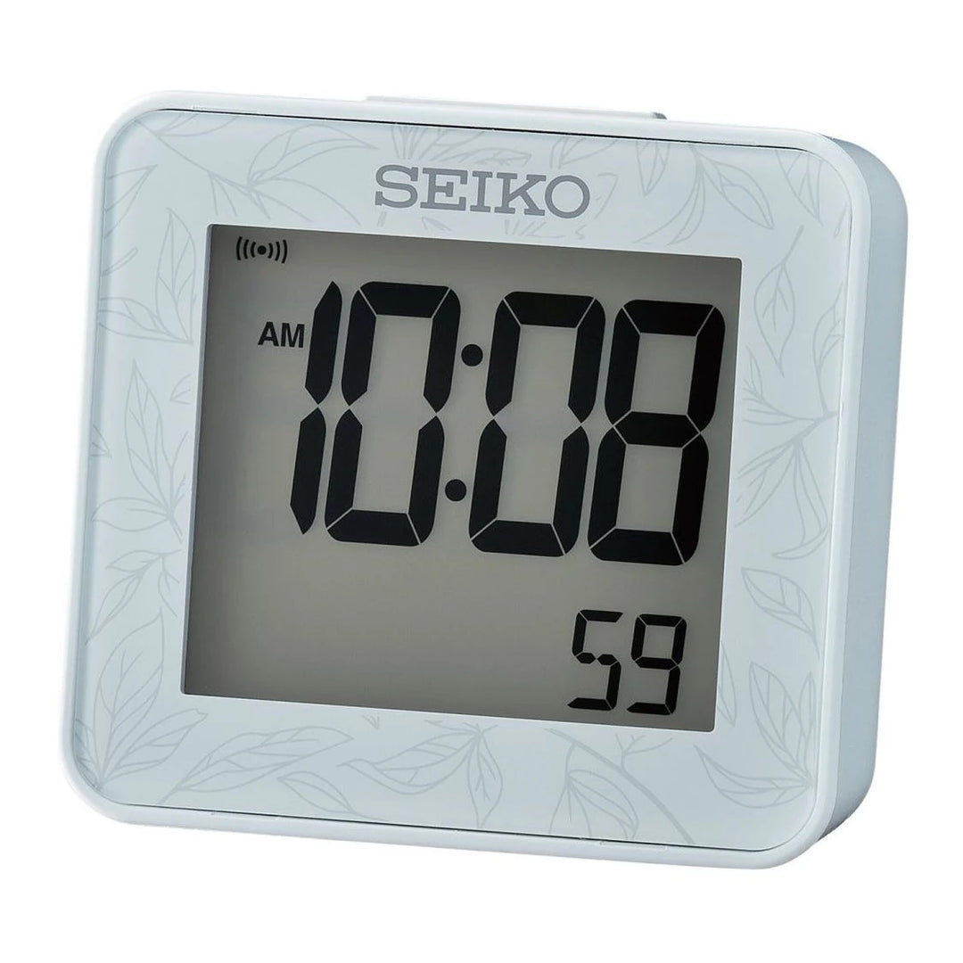 Seiko QHL097L digitaalinen herätyskello hopea