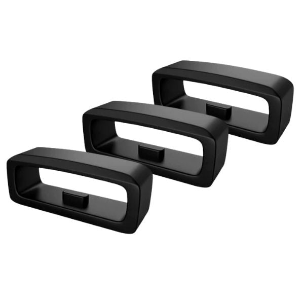 Silikonirannelenkki Musta 22 mm x 3 kpl