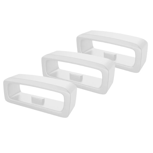 Silikonirannelenkki Valkoinen 22 mm x 3 kpl