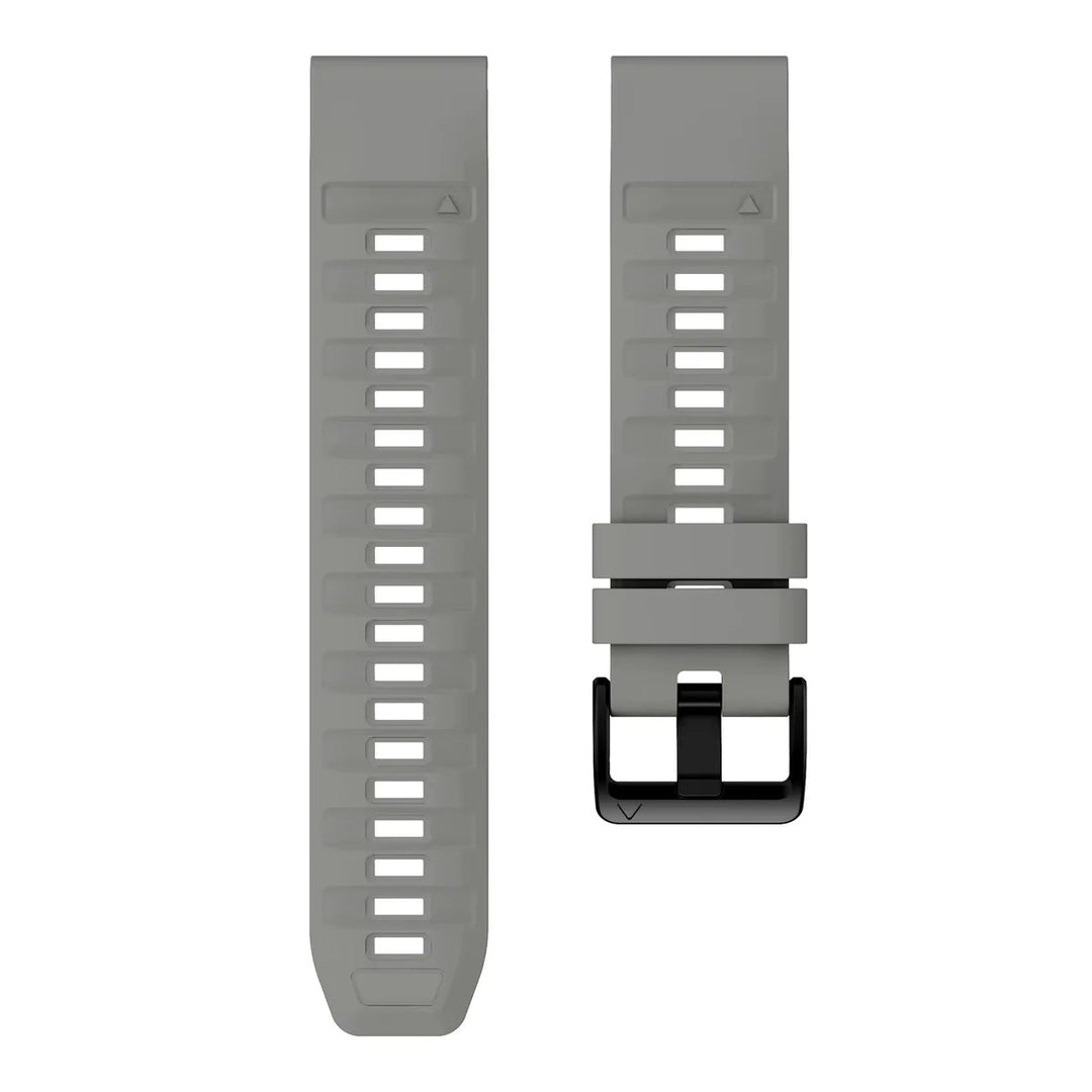 Sisu Aero Garmin Fenix silikoniranneke pikakiinnityksellä, harmaa, 26 mm Sisu