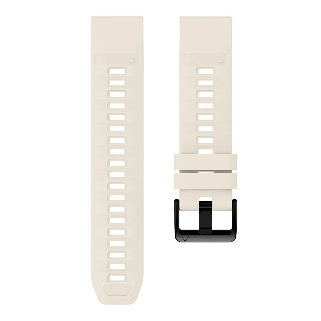 Sisu Aero Garmin Fenix silikoniranneke pikakiinnityksellä, vaalea beige, 26 mm Sisu