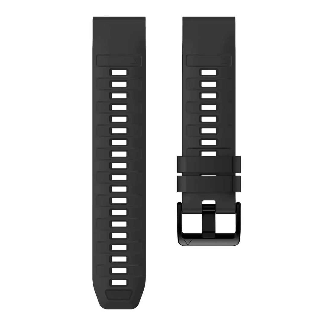 Sisu Aero Garmin Fenix silikoniranneke pikakiinnityksellä, musta, 26 mm Sisu