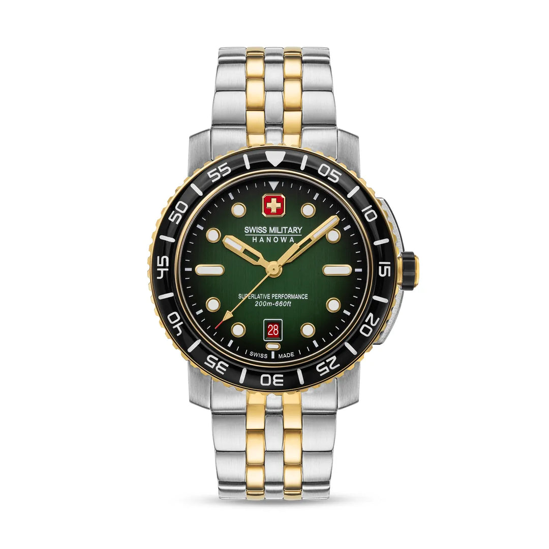 Swiss Military Hanowa Black Marlin Green SMWGH0001761 – edestä