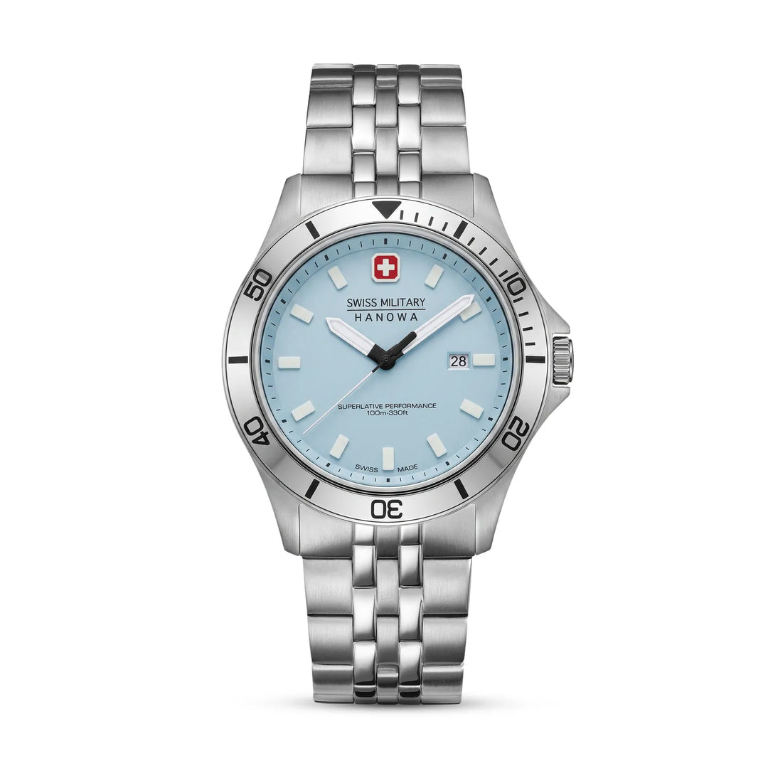 Swiss Military Hanowa Flagship Heritage Ice Blue SMWGH0008503 SMWGH0008503 – edestä