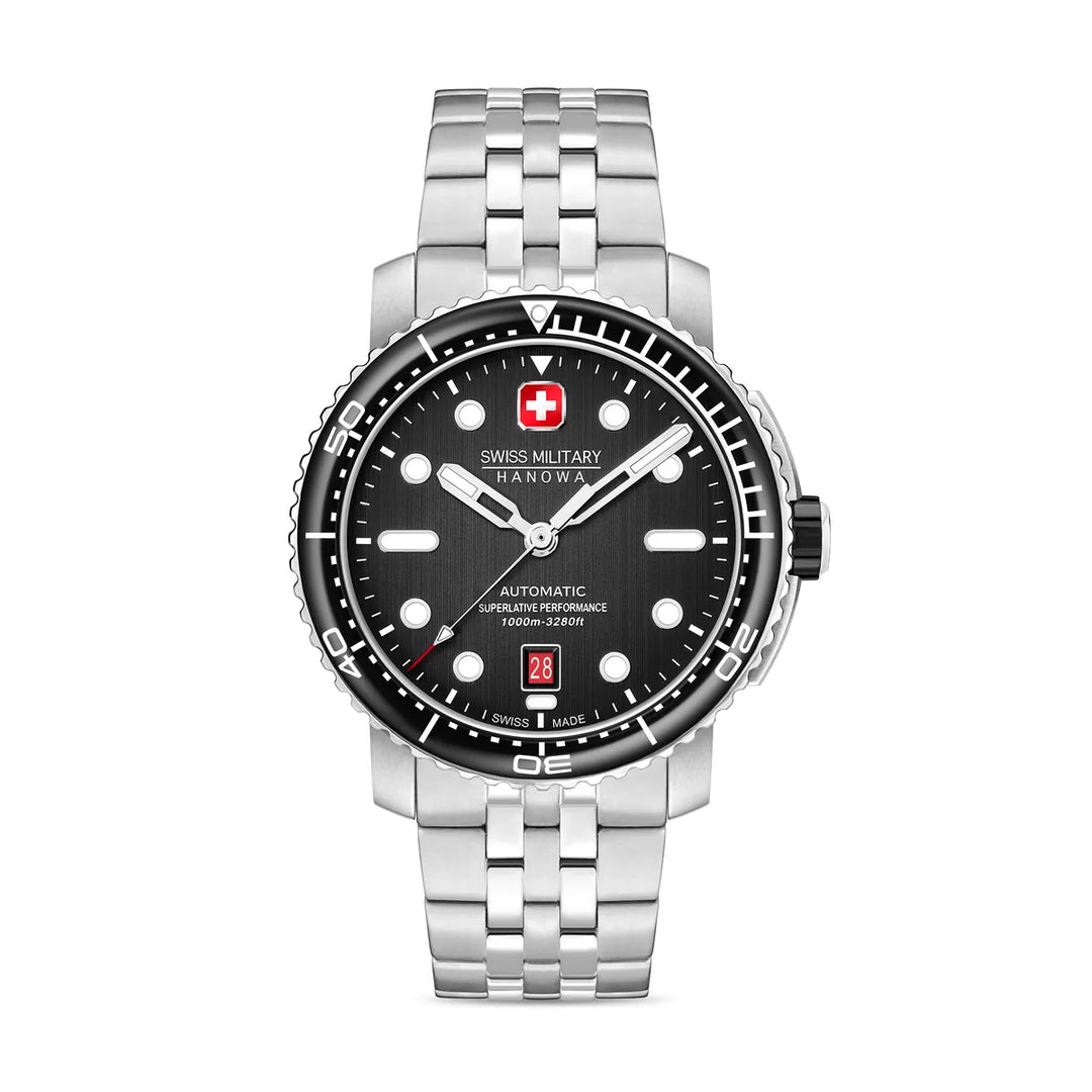 Swiss Military Hanowa MAITRE PLONGEUR Black SMWGL0002001-SET – edestä
