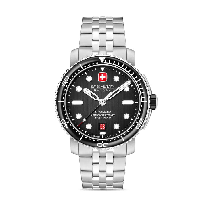 Swiss Military Hanowa MAITRE PLONGEUR Black SMWGL0002001-SET – edestä