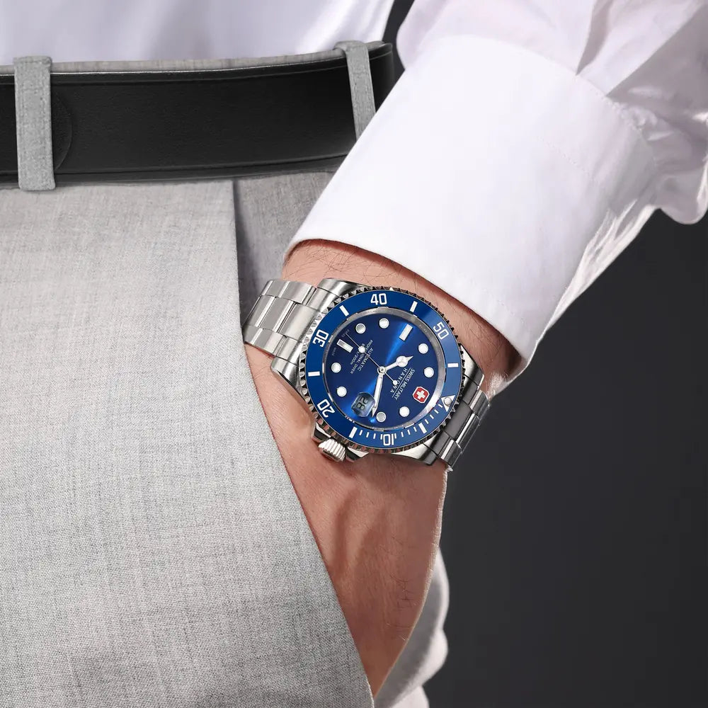 Swiss Military Hanowa SEALORD Blue SMWGL0006304 – kello ranteessa
