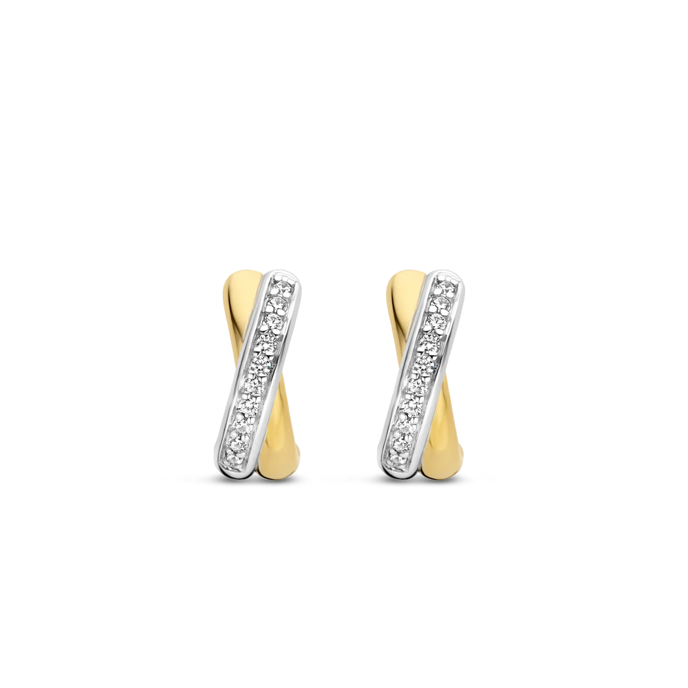 Ti Sento Milano kullatut hopeiset korvarenkaat 7667ZY
