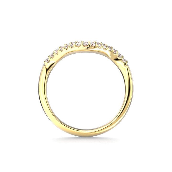 Timanttisormus Auréa Side 0,15ct - 14k keltakulta
