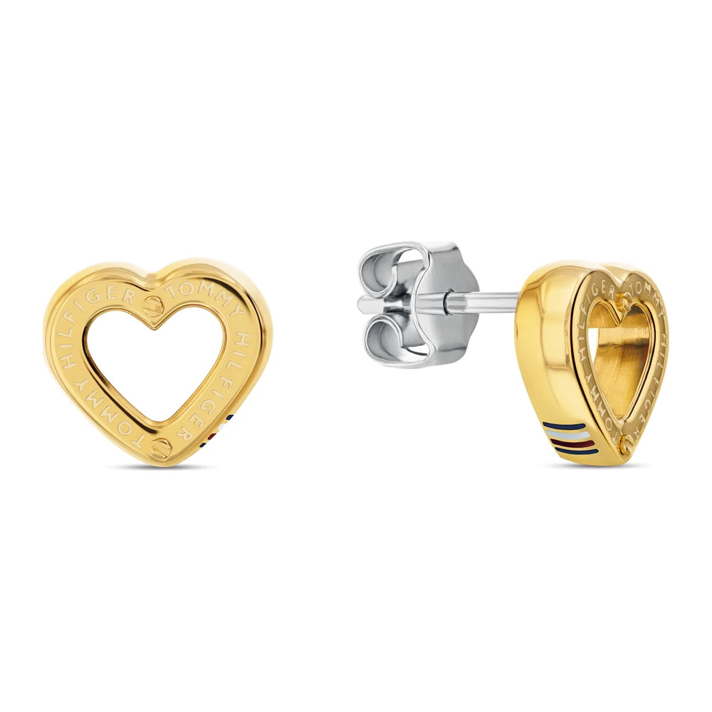 Tommy Hilfiger Toggle Heart naisten korvakorut teräs THJ2780972