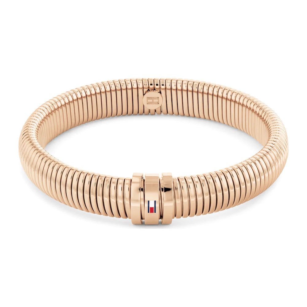 Tommy Hilfiger Stretch naisten rannekoru punakullanvärinen THJ2780996