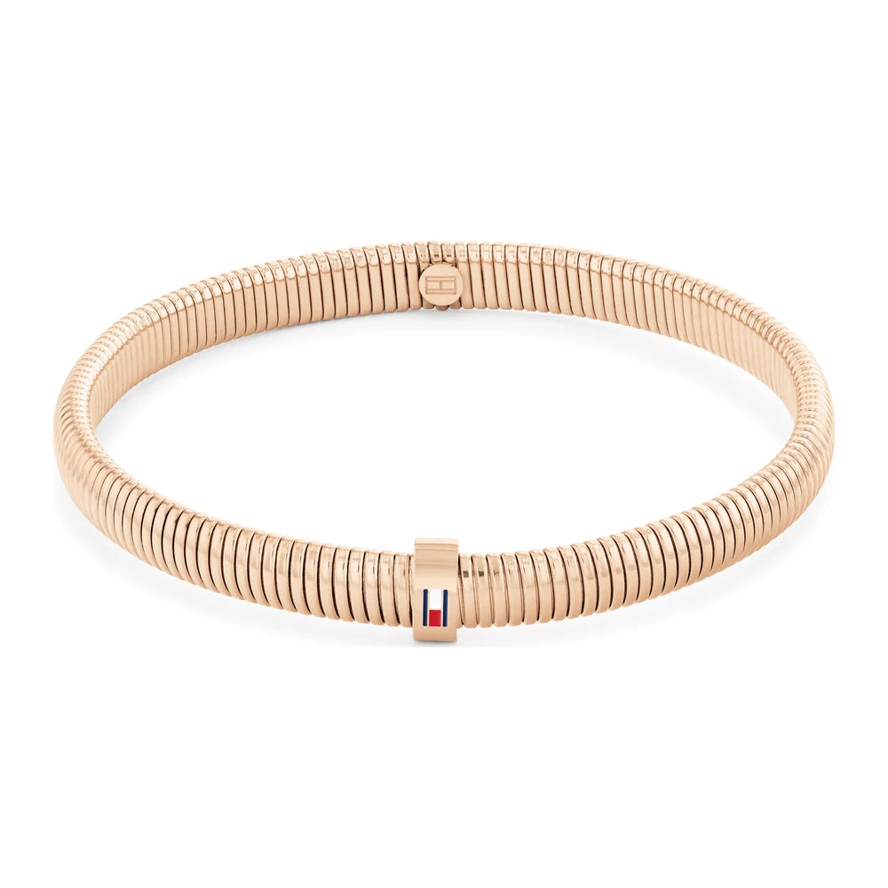 Tommy Hilfiger Stretch naisten rannekoru punakullanvärinen THJ2781006