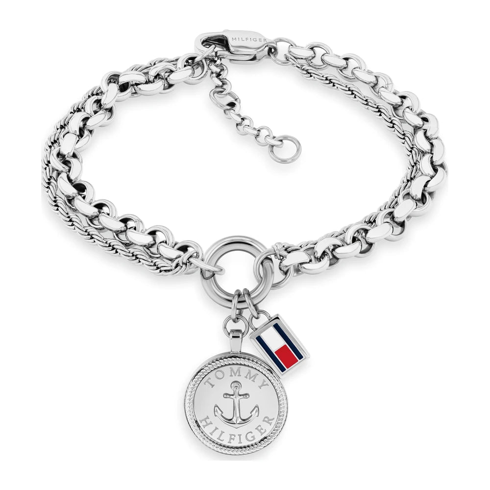 Tommy Hilfiger Nautical Charms naisten rannekoru teräs THJ2781024