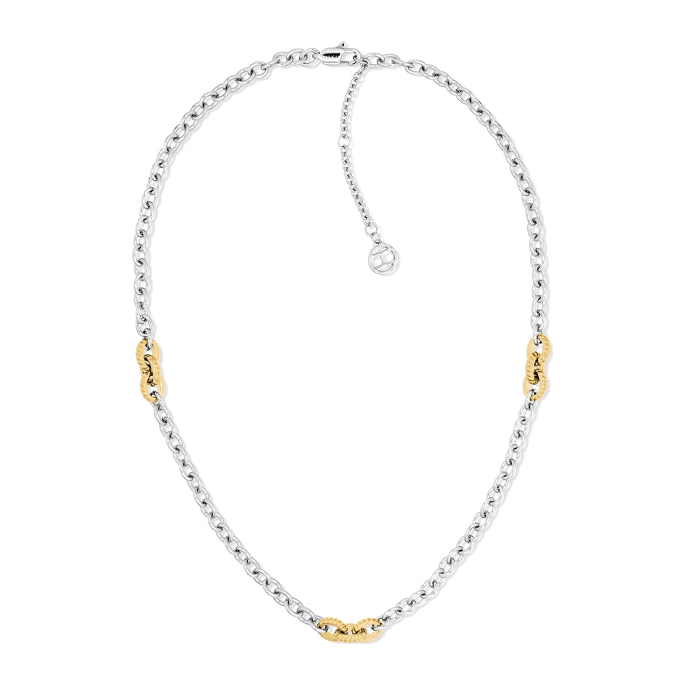 Tommy Hilfiger Feminine Rope naisten kaulakoru kaksivärinen THJ2781059