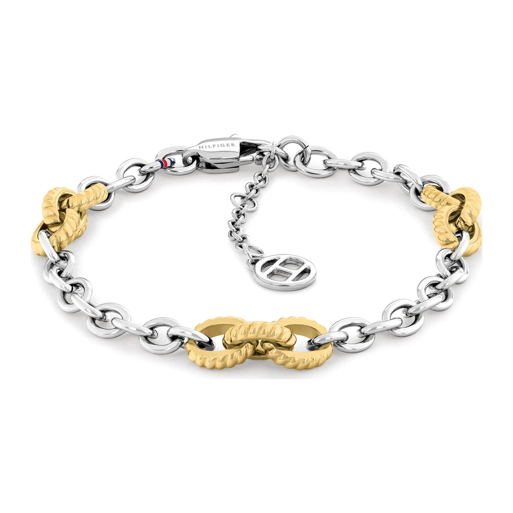 Tommy Hilfiger Feminine Rope naisten rannekoru kaksivärinen THJ2781060