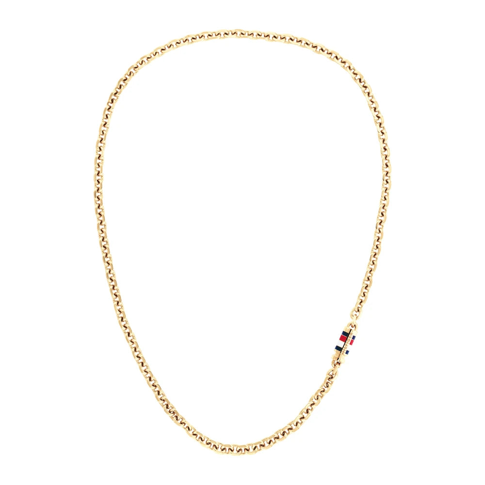 Tommy Hilfiger Bruce Chain miesten kaulakoru kullanvärinen THJ2790651