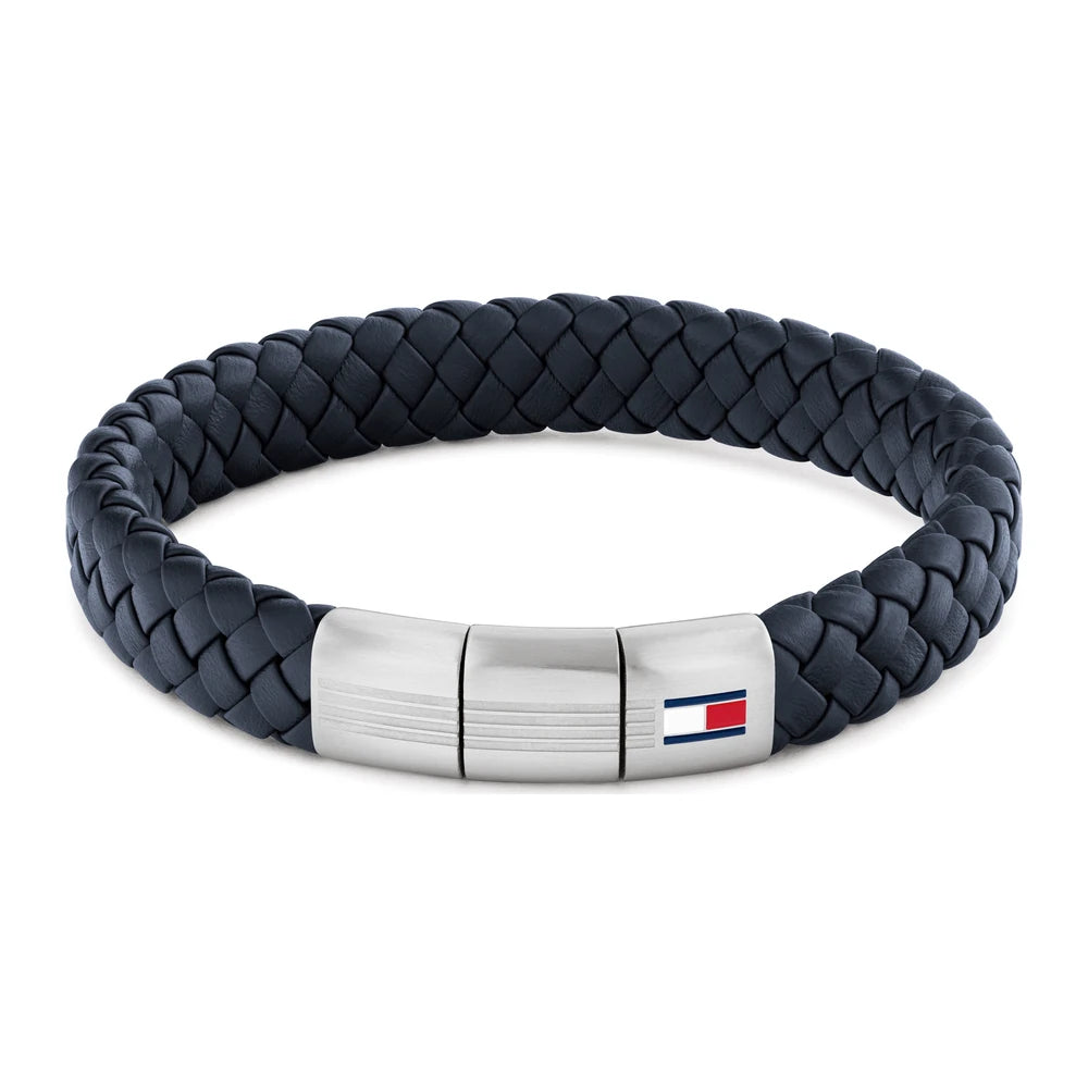 Tommy Hilfiger Round Braided miesten rannekoru sininen THJ2790660