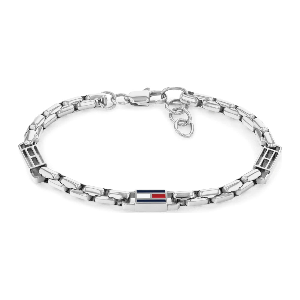 Tommy Hilfiger 3D Flag Metal miesten rannekoru teräs THJ2790674