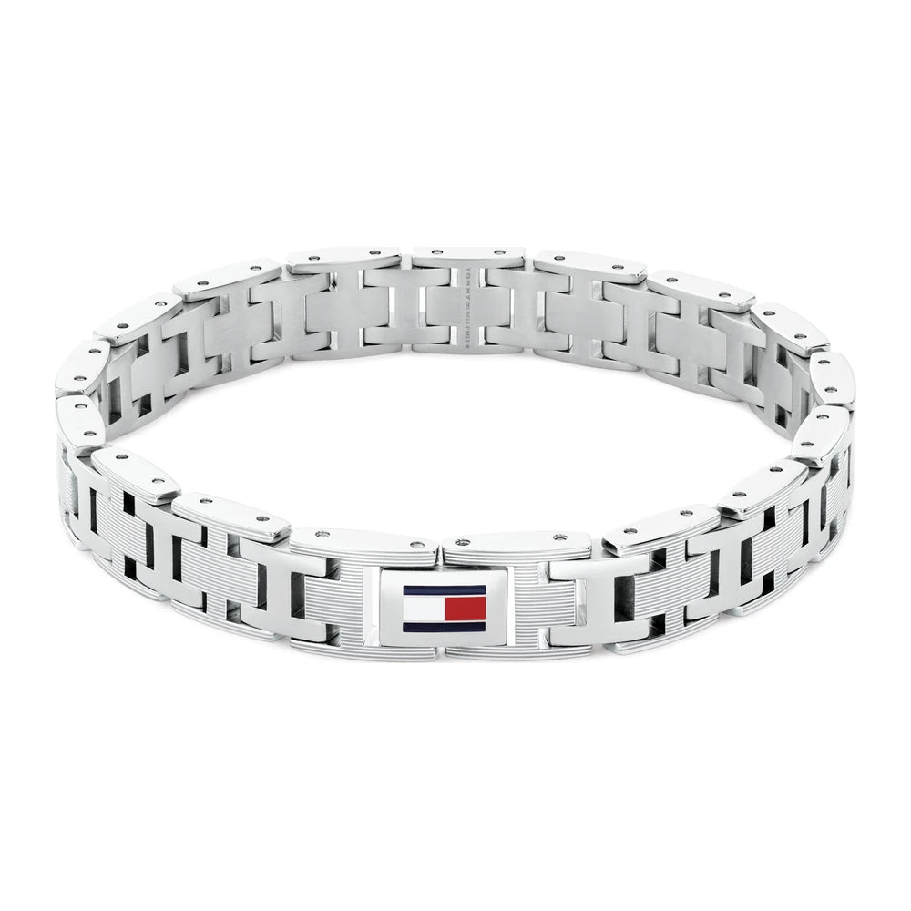 Tommy Hilfiger H-Link Mens miesten rannekoru teräs THJ2790682