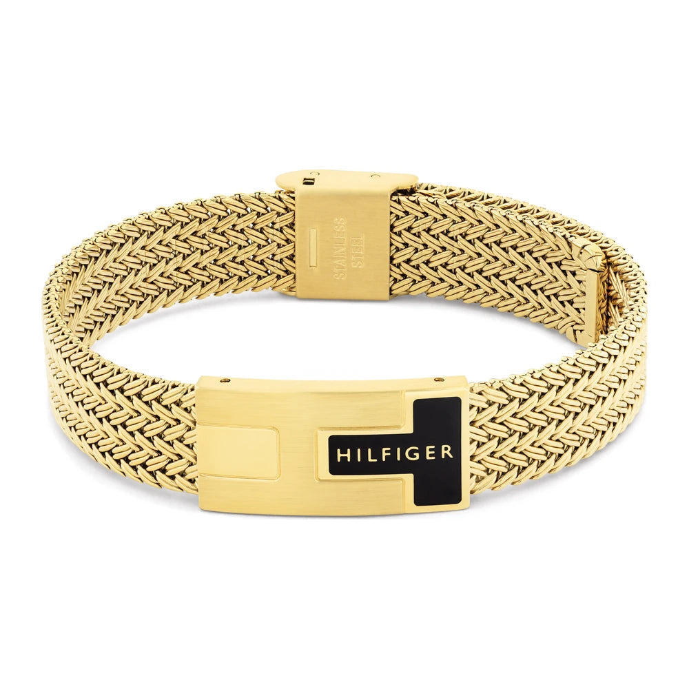 Tommy Hilfiger Nautical Mesh miesten rannekoru kullanvärinen THJ2790706