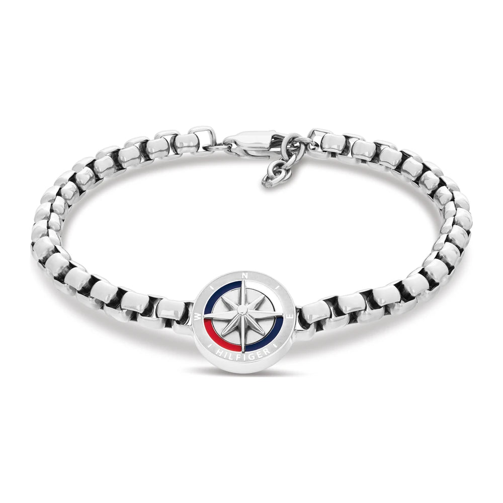 Tommy Hilfiger Compass miesten rannekoru teräs THJ2790726