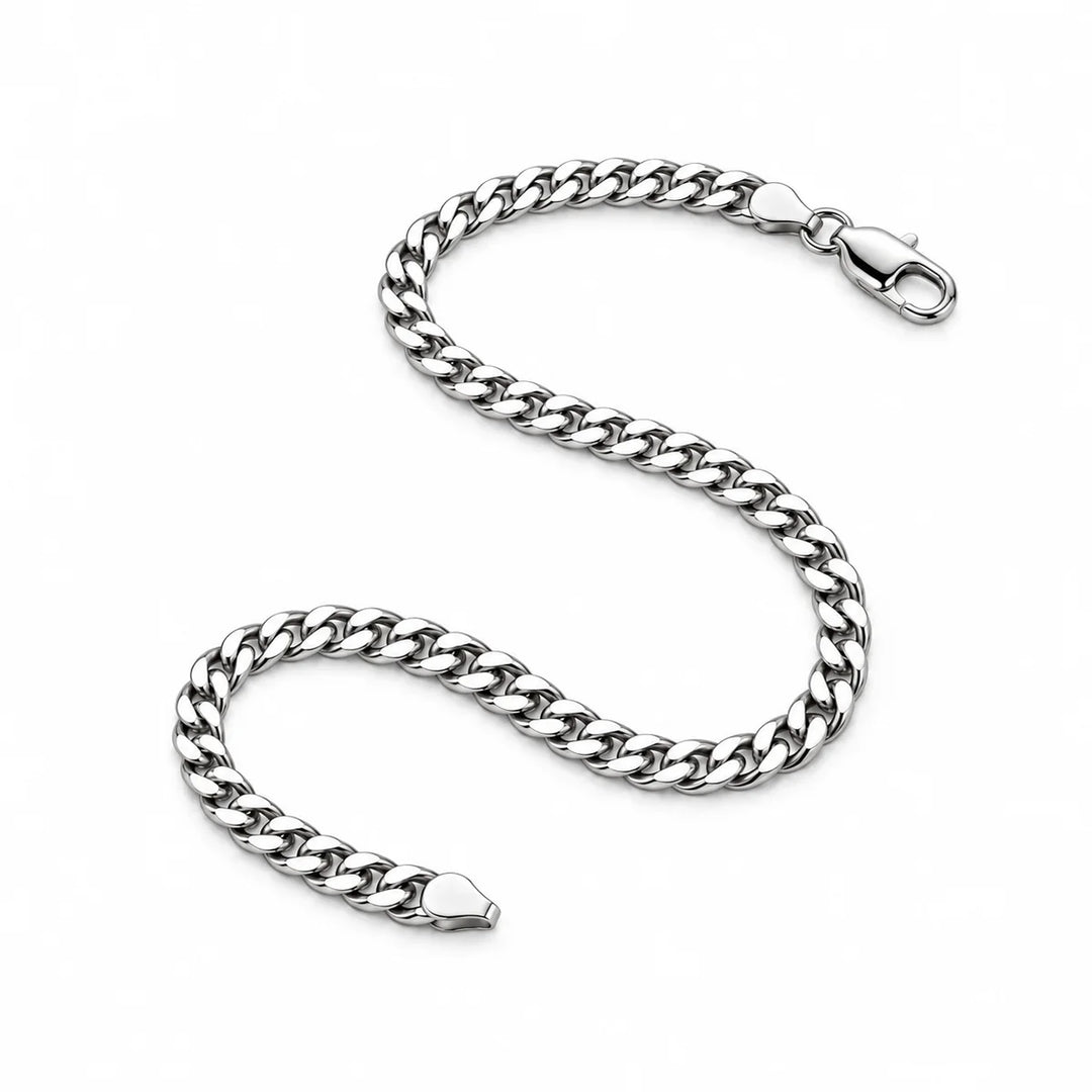 Trendi Koru CP100 hopeinen panssariranneketju 3,7 mm, S-muotoinen tuotekuva