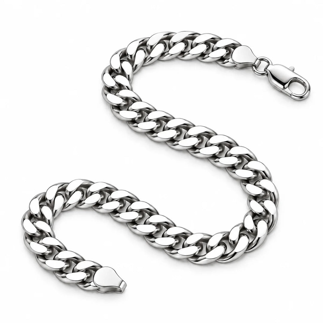 Trendi Koru CP220 hopeinen panssariranneketju 8,2 mm, S-muotoinen tuotekuva