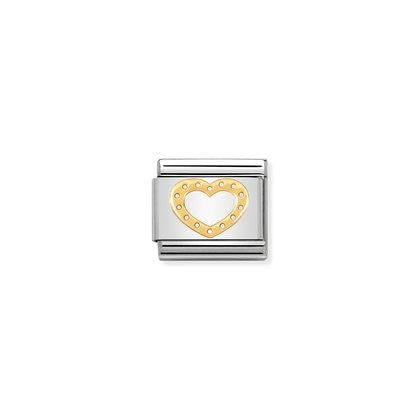 Nomination-pala Classic Gold Heart with Dots 030116/19 Nomination