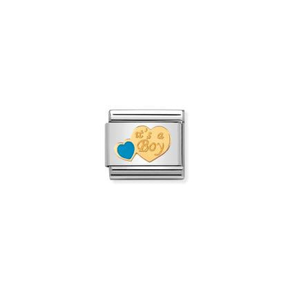 Nomination-pala Classic Gold It's A Boy 030242/40 Nomination