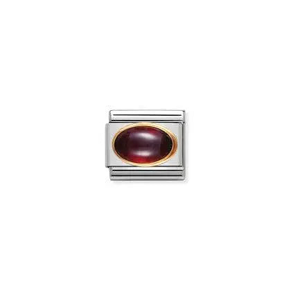 Nomination-pala Classic Gold Oval Stone Granaatti 030504/03 Nomination