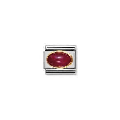 Nomination-pala Classic Gold Oval Stone Rubiini 030504/10 Nomination