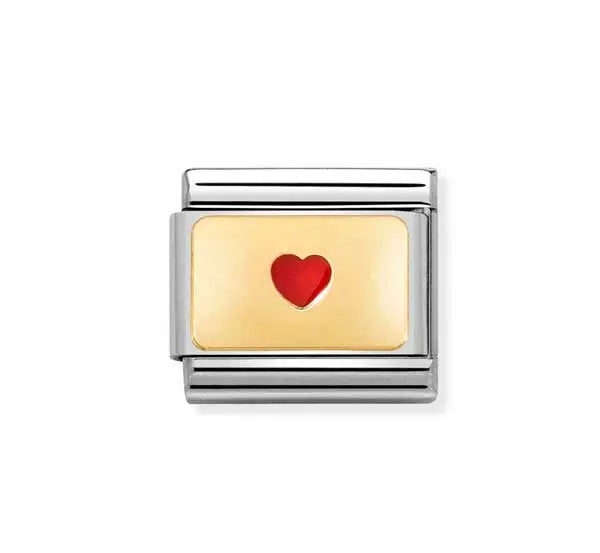 Nomination-pala Classic Gold Small Heart 030284/50 Nomination