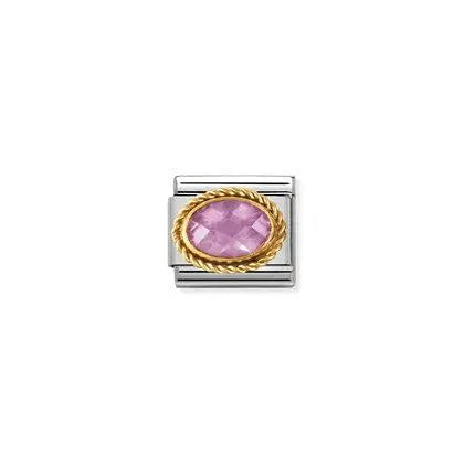 Nomination-pala Classic Gold Zirkonia Pinkki 030602/003 Nomination