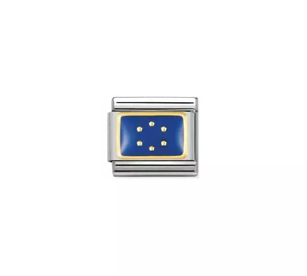 Nomination-pala Classic Gold Euroopan Uninonin Lippu 030234/24 Nomination