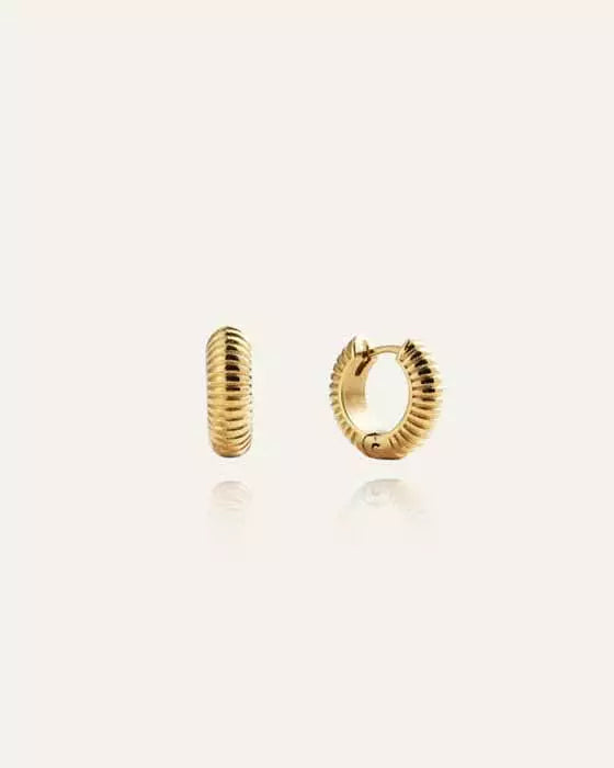 Mockberg Ribbed Hoops Medium MO228 Mockberg