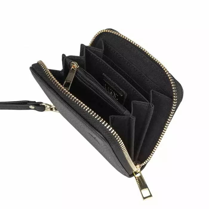 Aarni Mini Clutch-lompakko musta/hopea Aarni