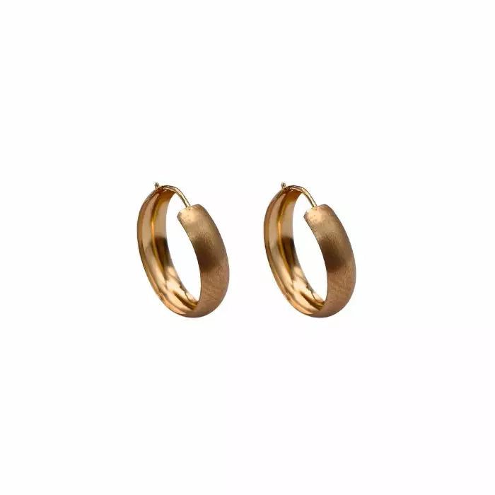 Kultaiset rengaskorvakorut 4 x 15 mm HMAU-048 Trendi Koru