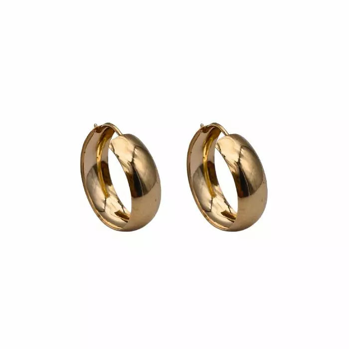 Kultaiset korvarenkaat 5 x 15 mm HMAU-043 Trendi Koru