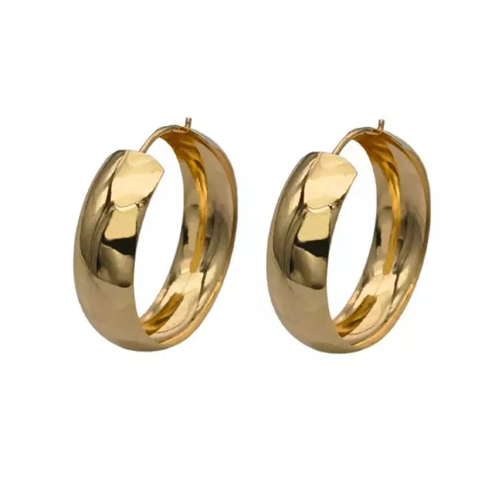 Kultaiset korvarenkaat 6 x 20 mm HMAU-052 Trendi Koru