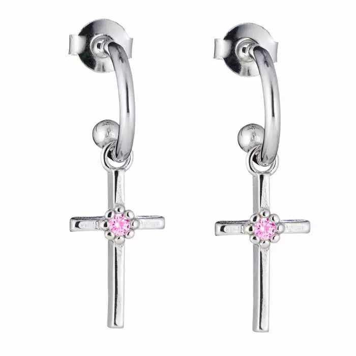 Lumoava Daisy Risti Korvarenkaat Pinkki L54268150000 Lumoava