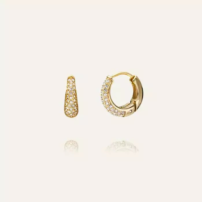 Mockberg Pavé Precious Small Hoops MB0194 Mockberg