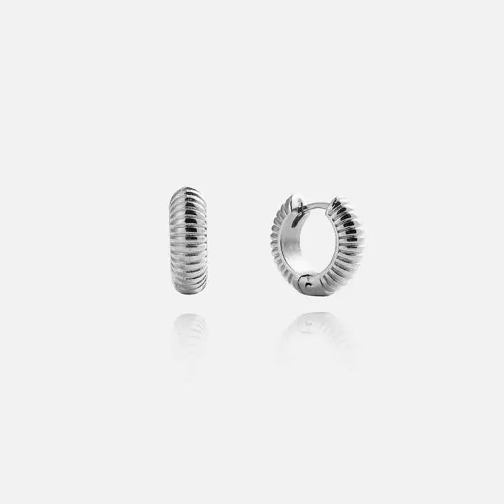 Mockberg Ribbed Hoops Medium Korvakorut MO296 Mockberg