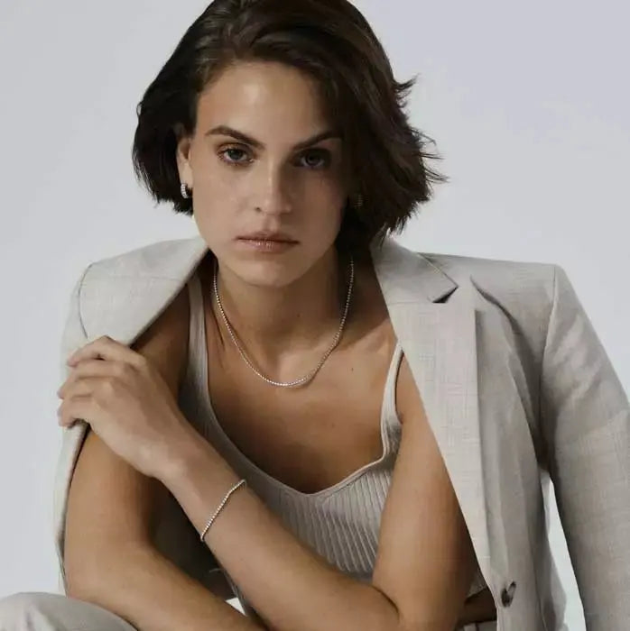 Mockberg Shiny Tennis Necklace MB0018 Mockberg