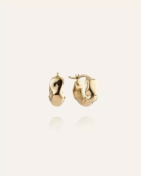 Mockberg Wavy Bolded Mini Hoops MB0167 Mockberg