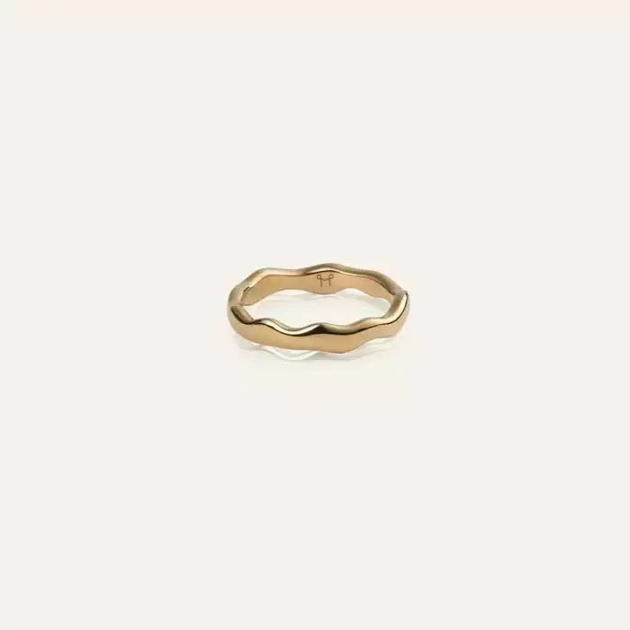Mockberg Wavy Petite Ring Terässormus Mockberg