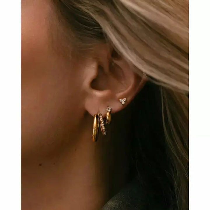 Mockberg x Kenza Soleil Hoops Korvakorut Kullattu MB1719 Mockberg