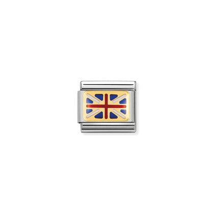 Nomination-pala Classic Gold Iso-Britannian lippu 030234/06 Nomination